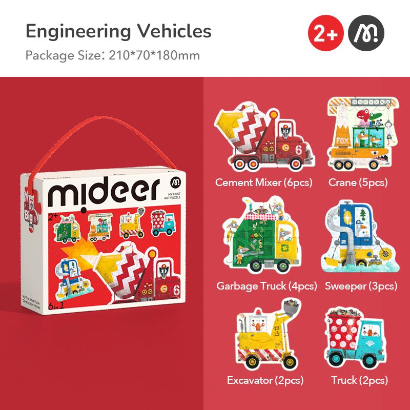 My First Artist Puzzle - Construction vehicles
