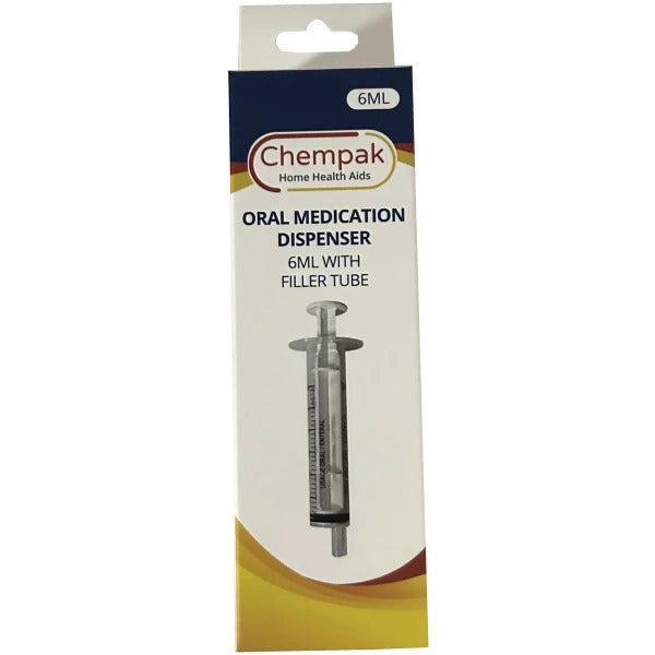 6ml, Oral med dispenser with filler tube PS405