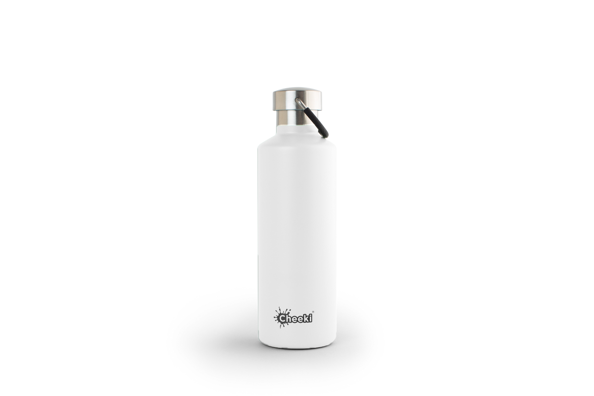 600ml Insulated Classic Bottle - White