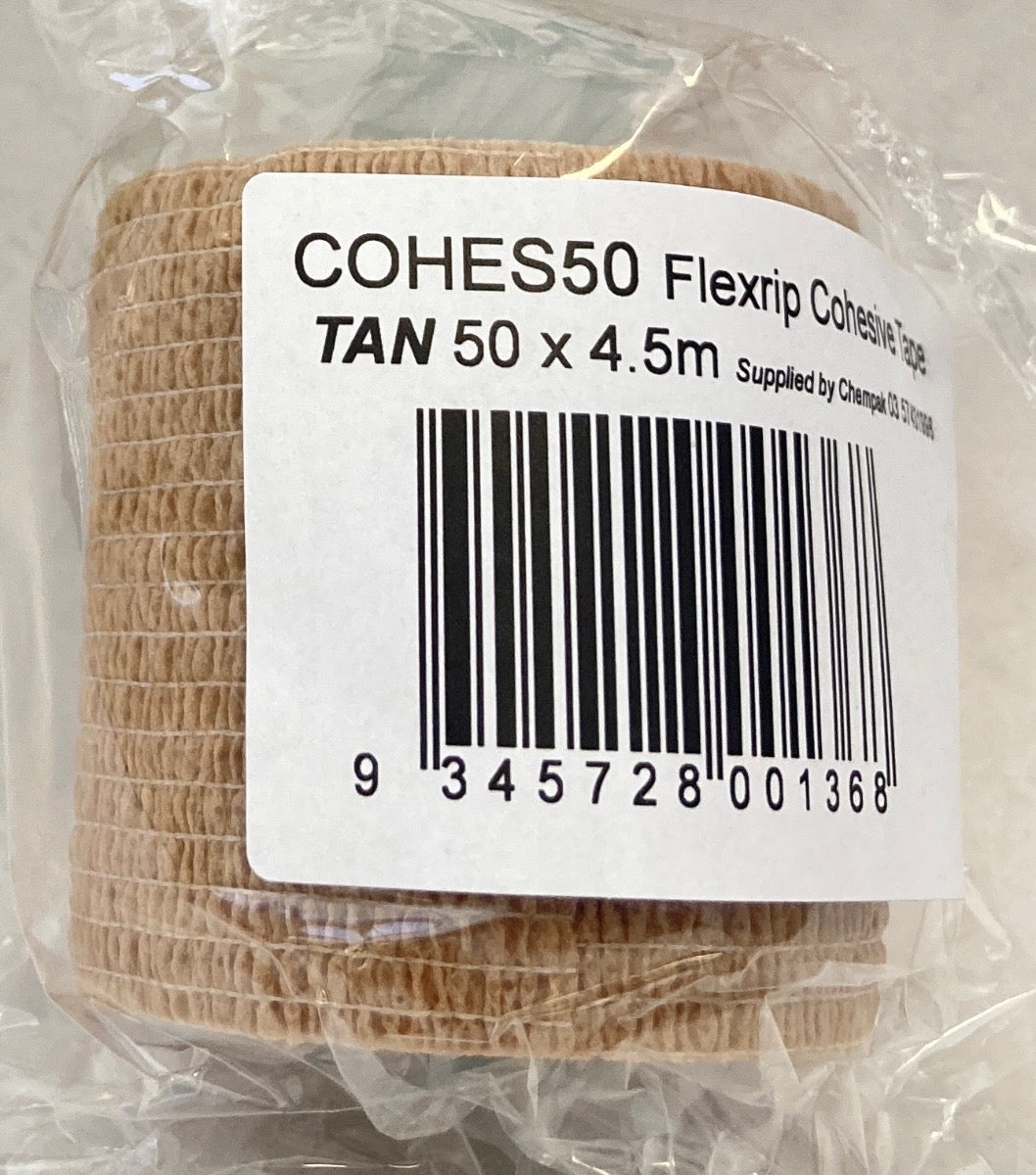 TAN 50 x 4.5m, Cohesive Retention Tape, Multifit