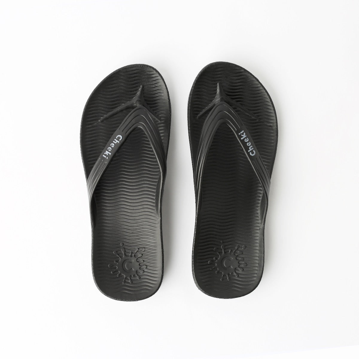 Arch Support Thongs - Black