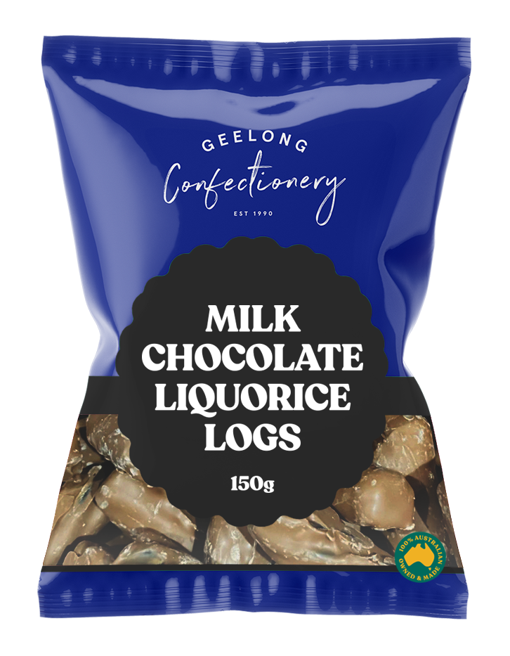 Milk Chocolate Liquorice Logs 150g