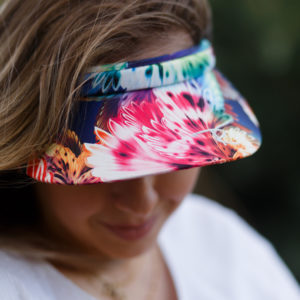 Flamingo Print Visor (ONE SIZE)