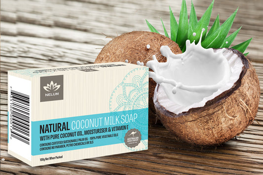 COCONUT MILK Natural SOAP BAR, 100g