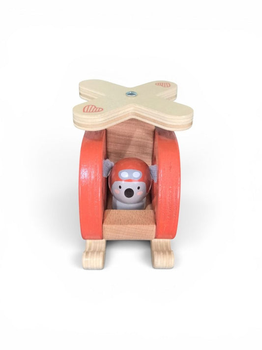 Wooden Koala Helicopter