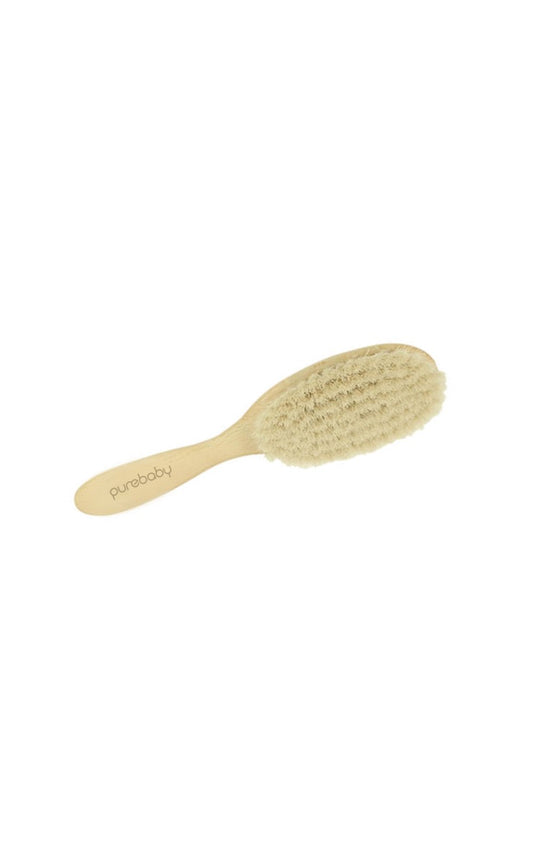 Purebaby Natural Goat Hair Brush w box