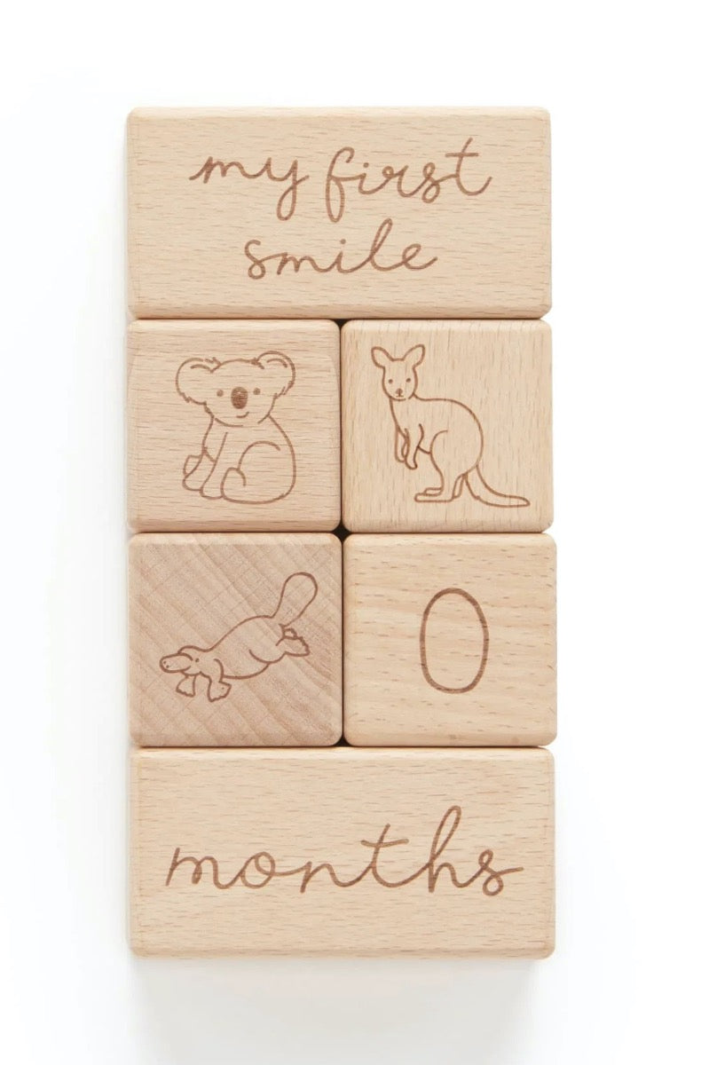 Natural Milestone Blocks