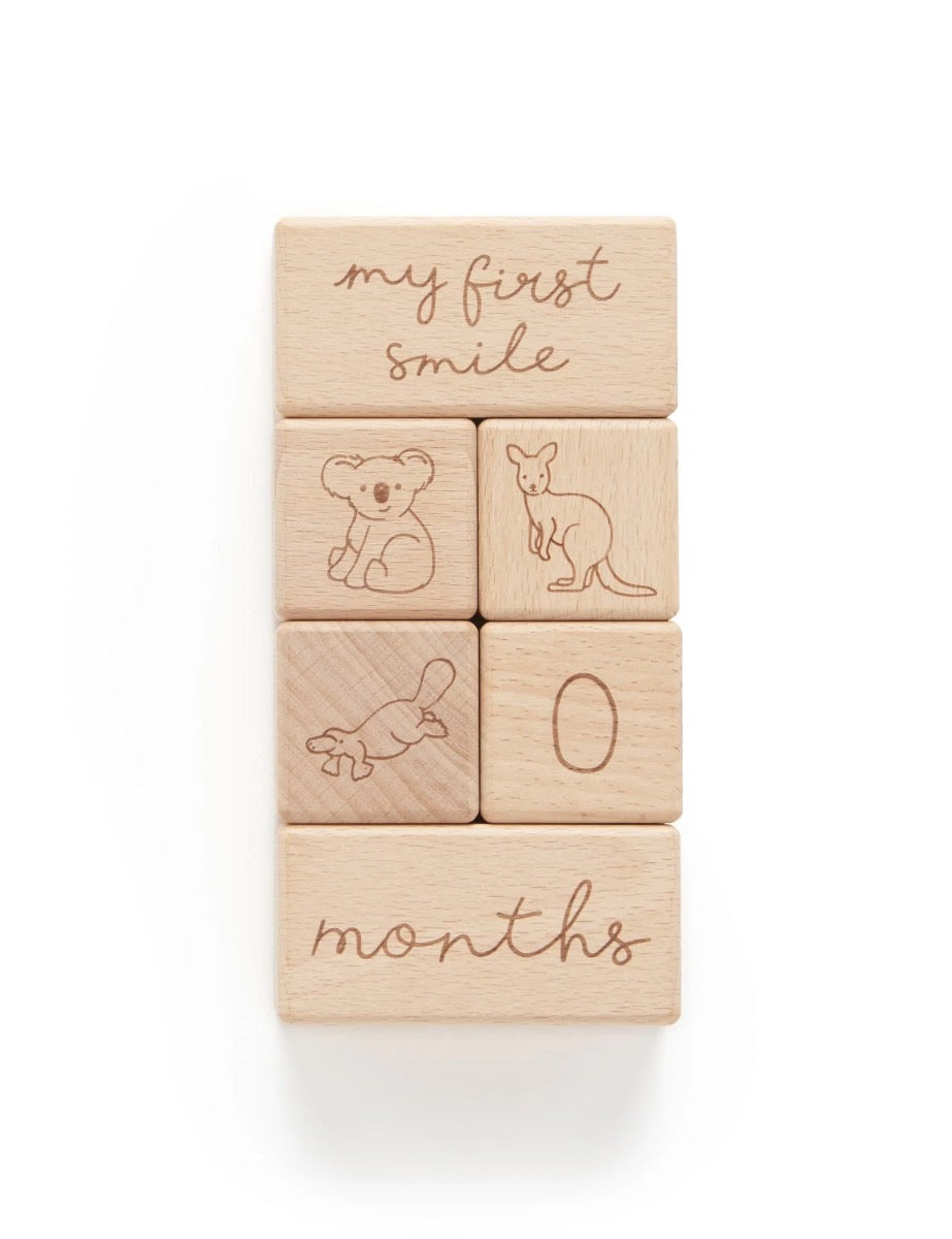 Natural Milestone Blocks