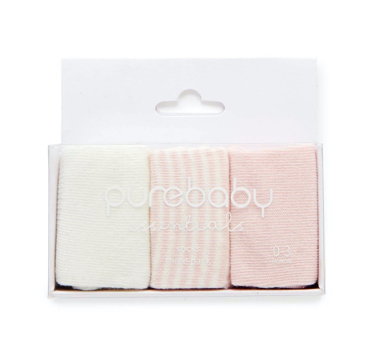 Pale Pink 3 Pack socks