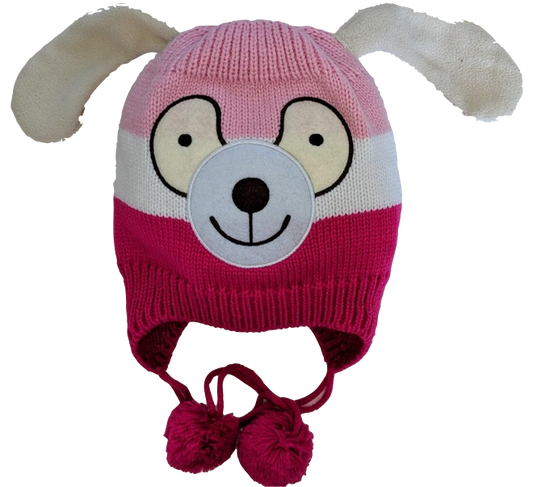 Pink Puppy Beanie - INFANT