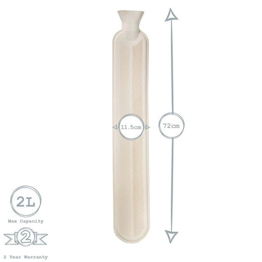 Cream COVER Plush for Long Hot Water Bottle