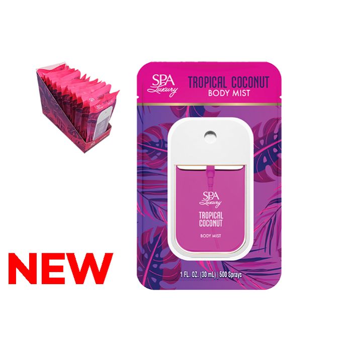 Tropical Coconut - Spa Luxury Body Mist, 30ml (500x Sprays)