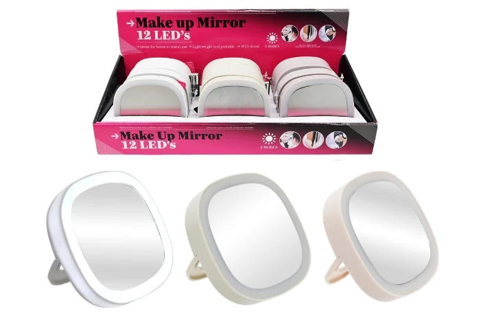 Light-Up Makeup Mirror (Lightweight & Portable)