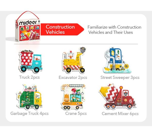 My First Artist Puzzle - Construction vehicles