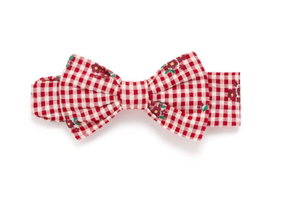 Festive Gingham Bow Headband