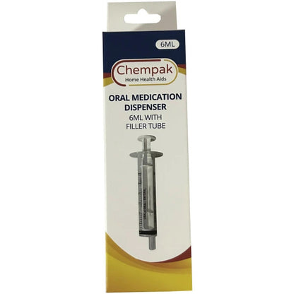 6ml, Oral med dispenser with filler tube PS405