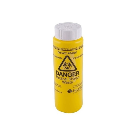 150 ml, Round Screw Top Sharps Container