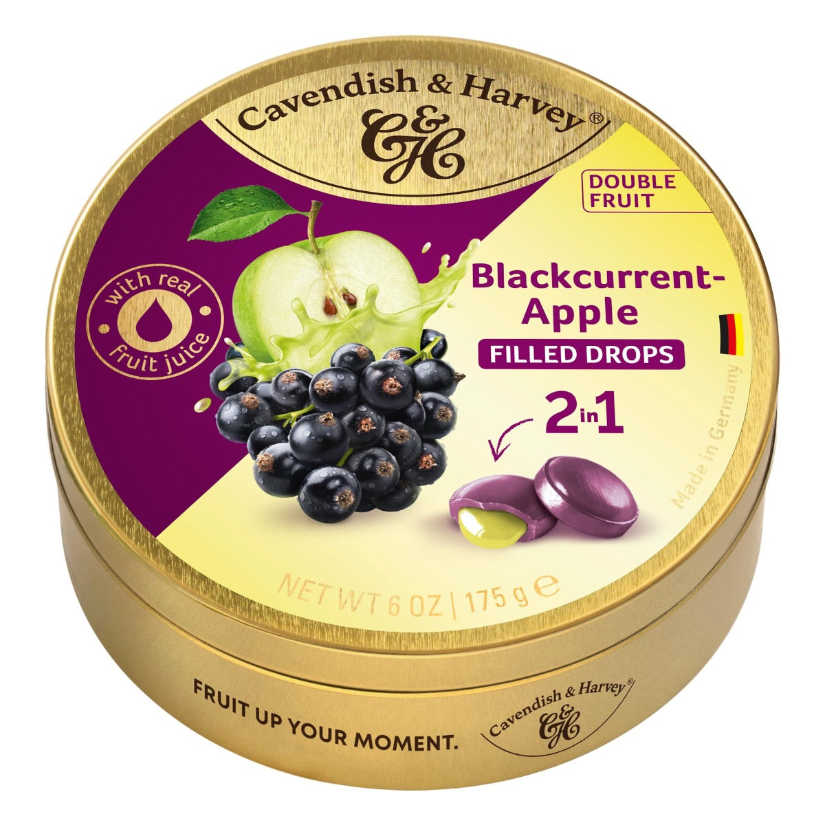 Blackcurrant - Apple Filled Drops 175g