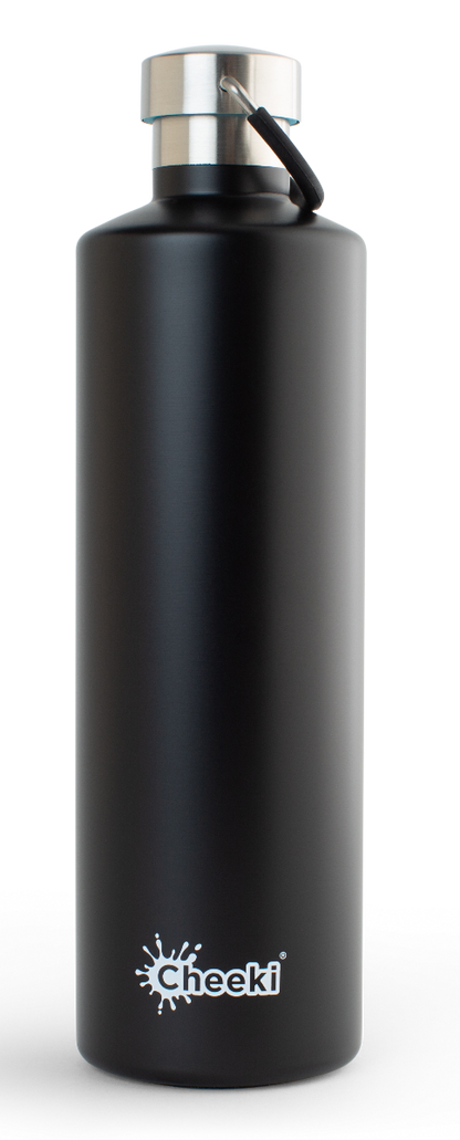 1 LITRE INSULATED CLASSIC BOTTLE - MATTE BLACK
