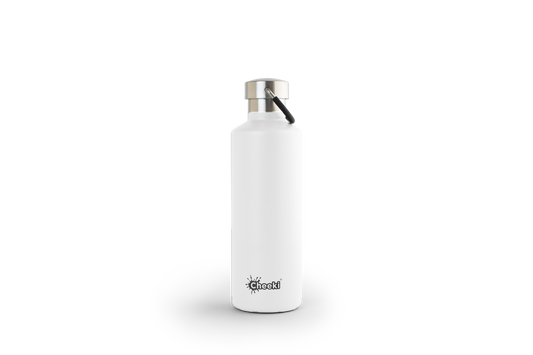 600ml Insulated Classic Bottle - White