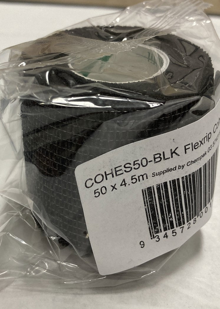 BLACK 50 x 4.5m - Cohesive Retention Tape