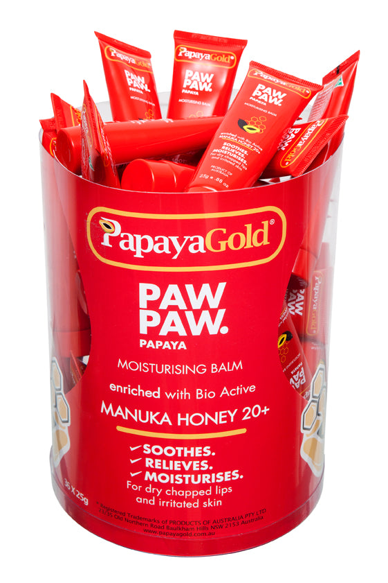 Counter Display of 36 x 25g Paw Paw Oint (3 free) PapayaGold