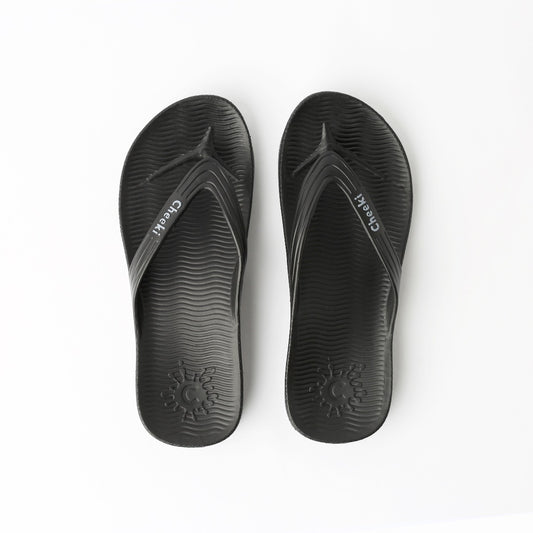 Arch Support Thongs - Black