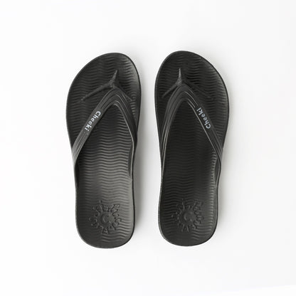 Arch Support Thongs - Black