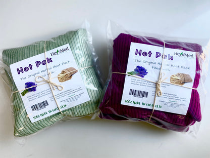 LARGE 100% Wheat Hot Pack scented with French Lavender ASS. 35cm x 17cm