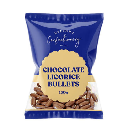 Chocolate Liquorice Bullets, 150g