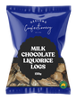 Milk Chocolate Liquorice Logs 150g