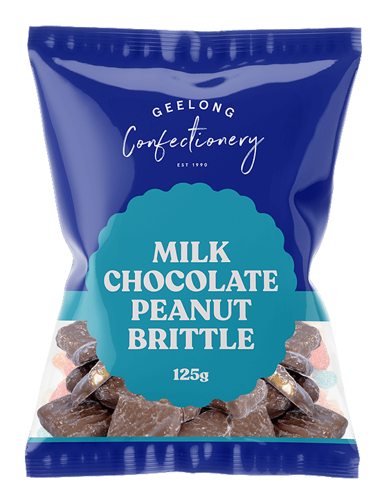 Chocolate Peanut Brittle, 125gm