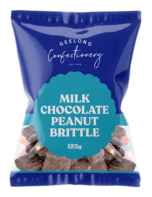 Chocolate Peanut Brittle, 125gm