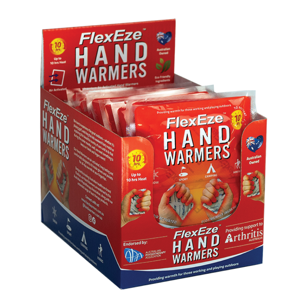 Hand Warmers 40 Pack (20 pairs) FlexEze