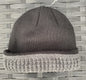 Reversible Beanie - CHARCOAL/SILVER