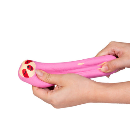 Box of 12, SLOTH Pullie Pal Stretch toy
