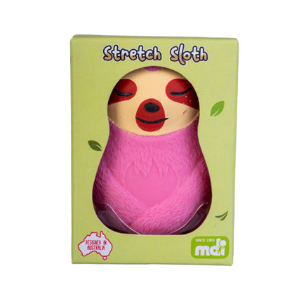 Box of 12, SLOTH Pullie Pal Stretch toy