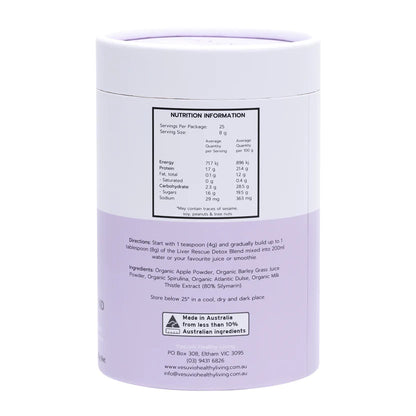 Liver Rescue Detox Blend. 200 gr net