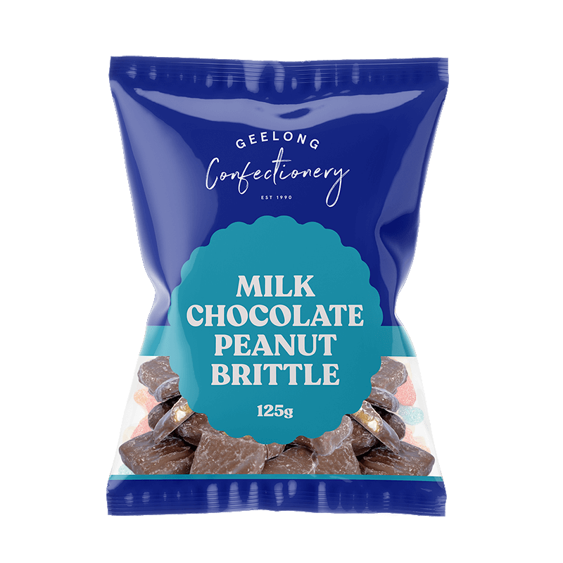 Chocolate Peanut Brittle, 125gm