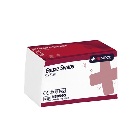 5x5cm GAUZE SWABS NON STERILE 8 PLY 100pcs