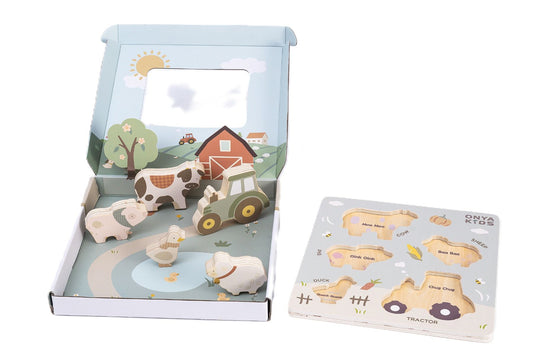 Wooden Farm Puzzle, Onya Kids