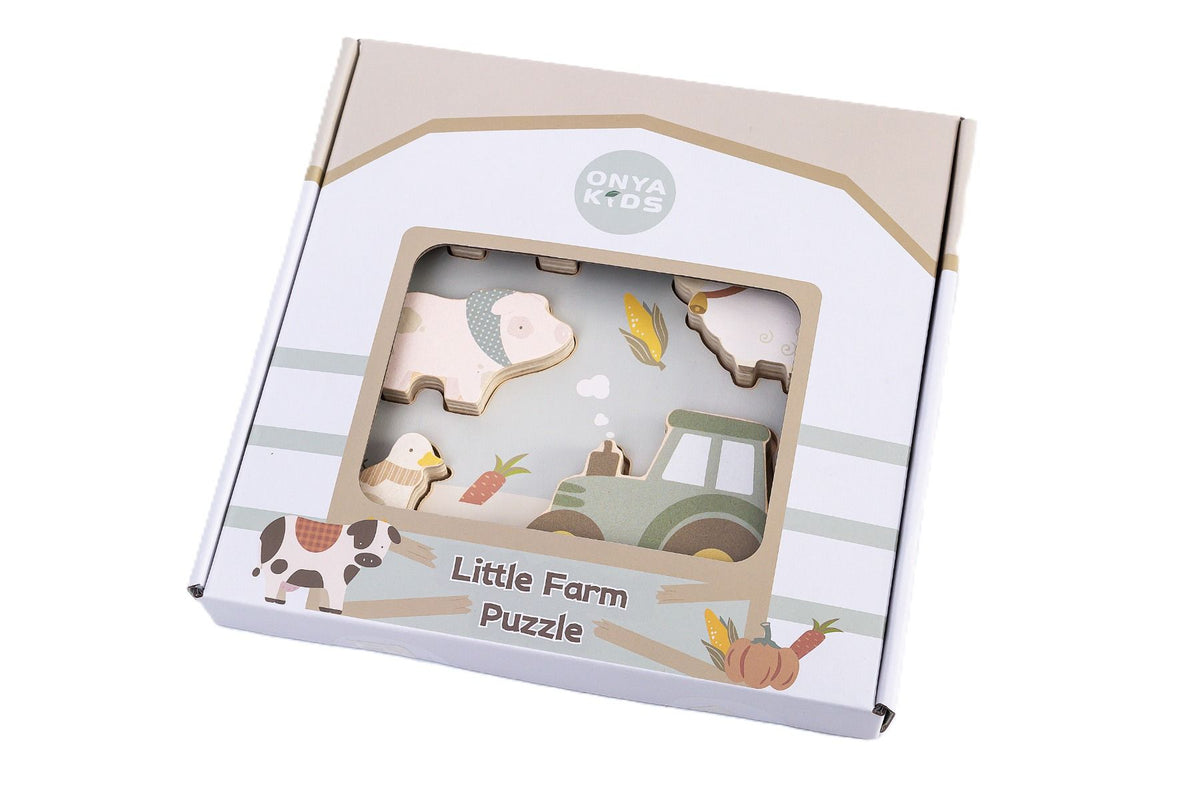 Wooden Farm Puzzle, Onya Kids