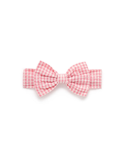 Gingham Bow Headband