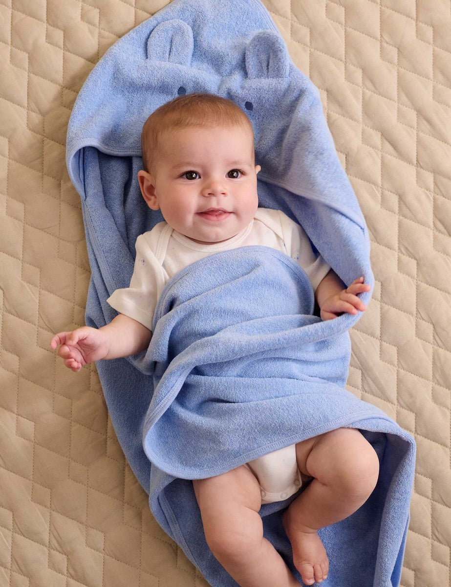 Blue Hooded Towel