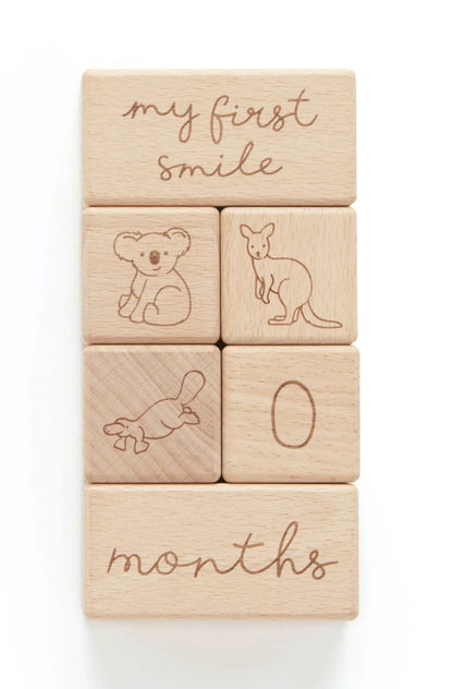 Natural Milestone Blocks