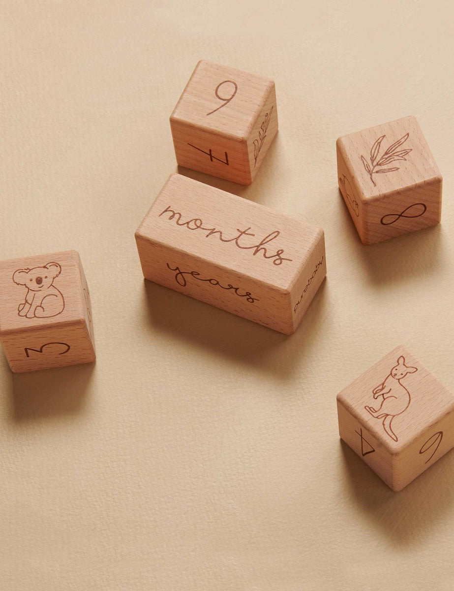 Natural Milestone Blocks