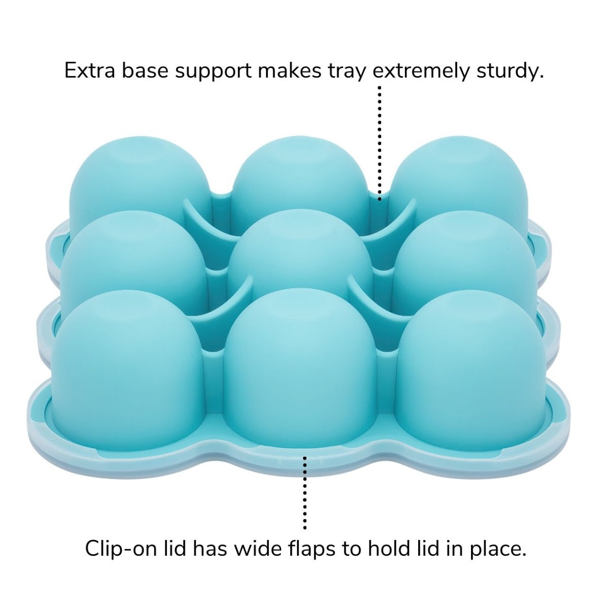 Silicone Food Storage Tray - Raspberry