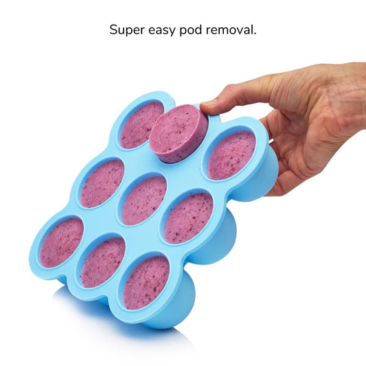 Silicone Food Storage Tray - Raspberry