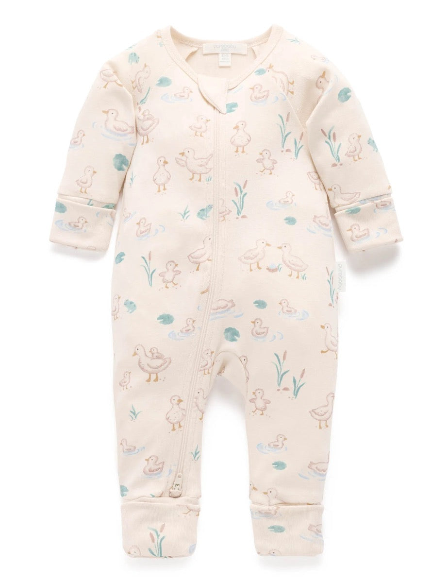 GOOSE Printed Zip Growsuit