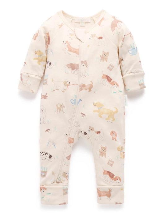 PUPPY Printed Zip Growsuit
